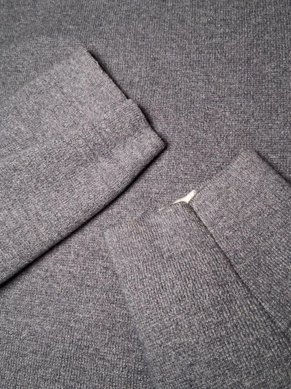 Eddie Bauer Sweater Men Medium Blue Pulllover Gray Retro Stripe Sleeve - Picture 14 of 14